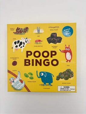 Poop Bingo 2020 Laurence King Kids Family Game Complete